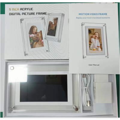 Digital Picture Frame with Battery – Acrylic Video Display