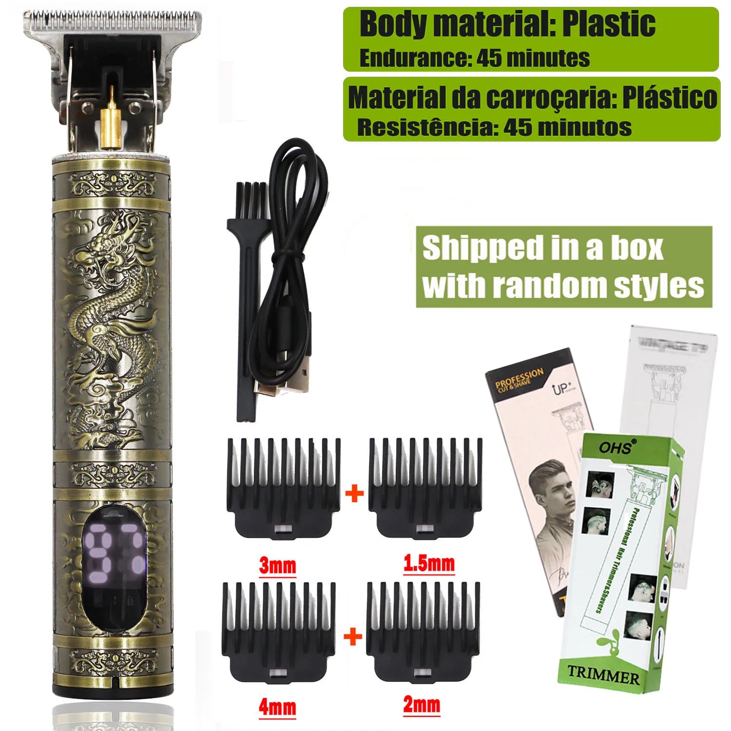 T9 Professional Hair Clipper & Beard Trimmer for Men