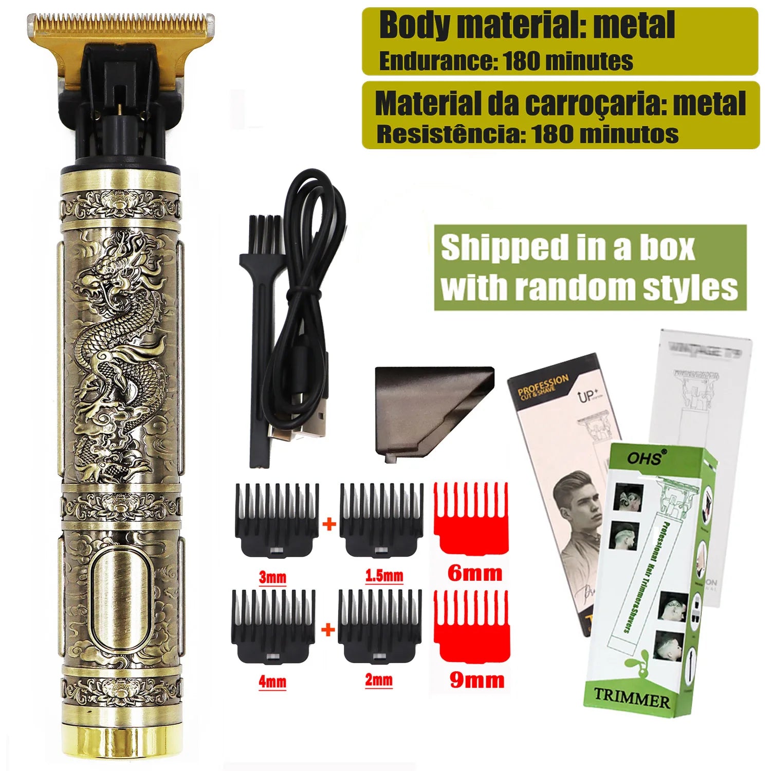 T9 Professional Hair Clipper & Beard Trimmer for Men
