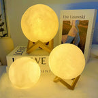 7-Color LED Moon Galaxy Night Light – Bedroom Decor Lamp