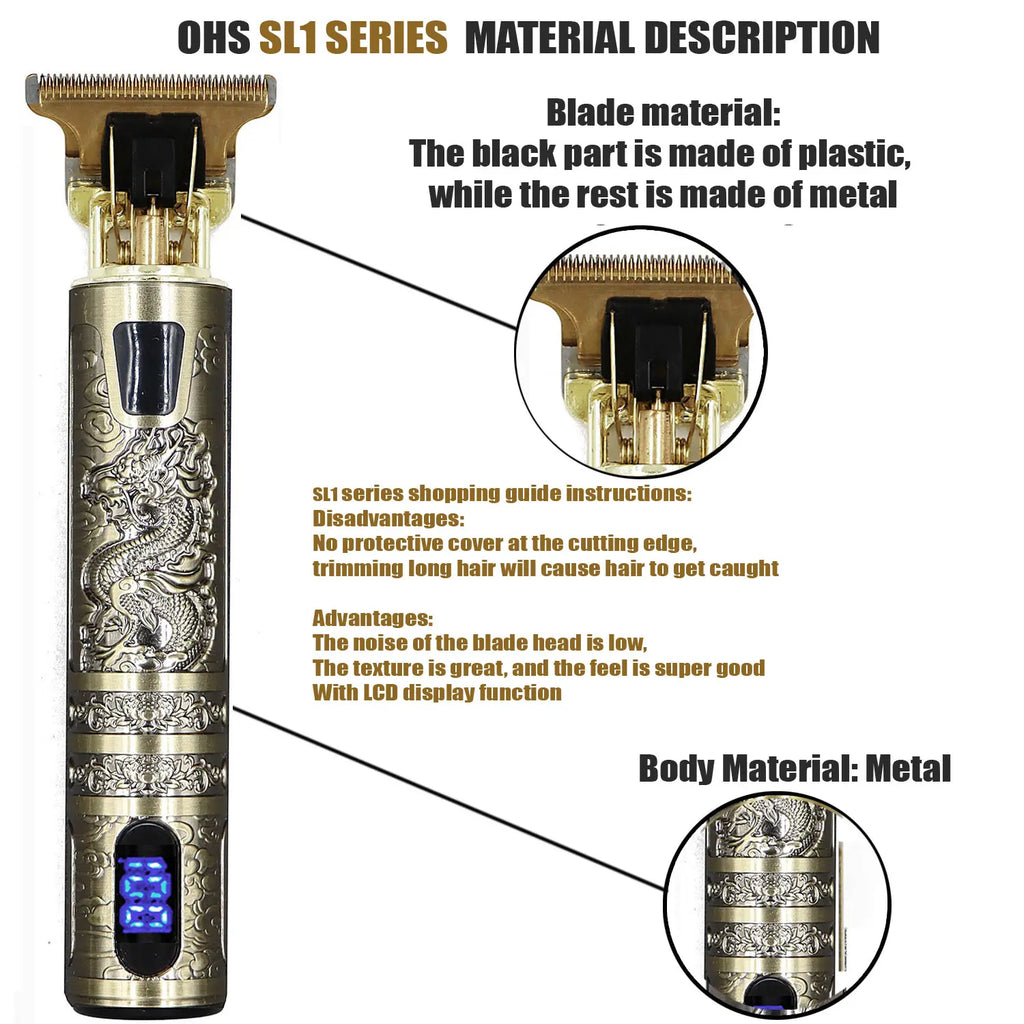 T9 Professional Hair Clipper & Beard Trimmer for Men