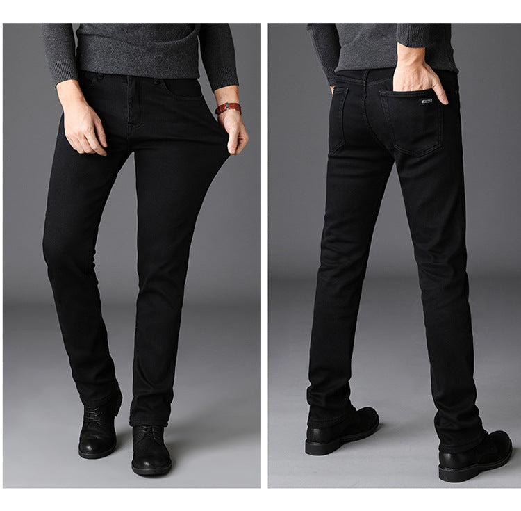 Slim Fit Black Jeans for Men – Classic Denim Pants