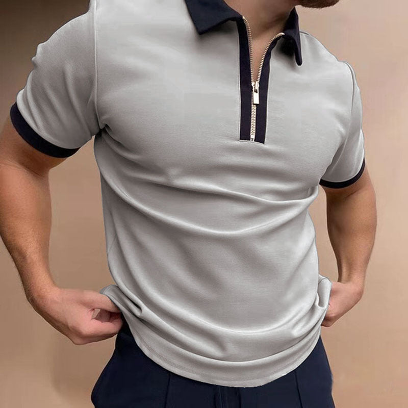 Printed & Solid Color Polo Shirt for Men