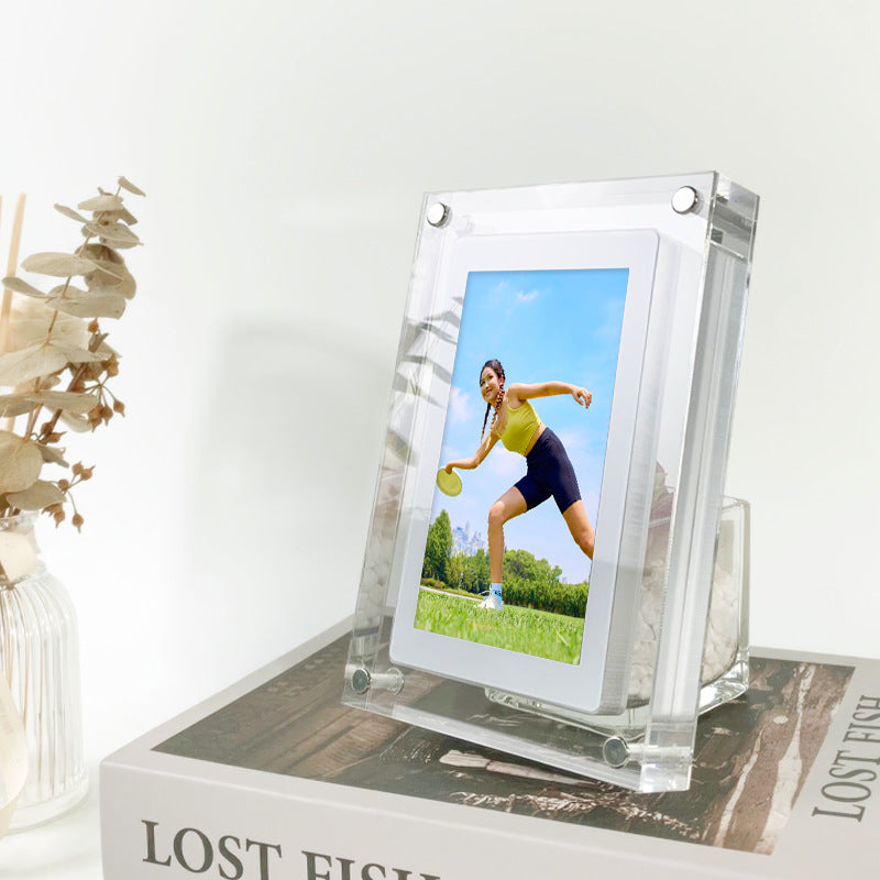 Digital Picture Frame with Battery – Acrylic Video Display