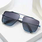Twin-Beam Metal Sunglasses for Men – Luxury Shades