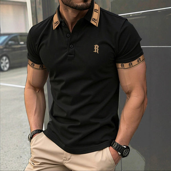 Men’s Embroidered Casual Polo Shirt – Premium Cotton Top