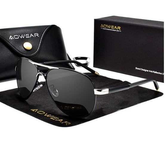 Pilot Sunglasses for Men – Large Frame Travel Shades