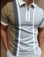 Striped & Printed Polo T-Shirt for Men