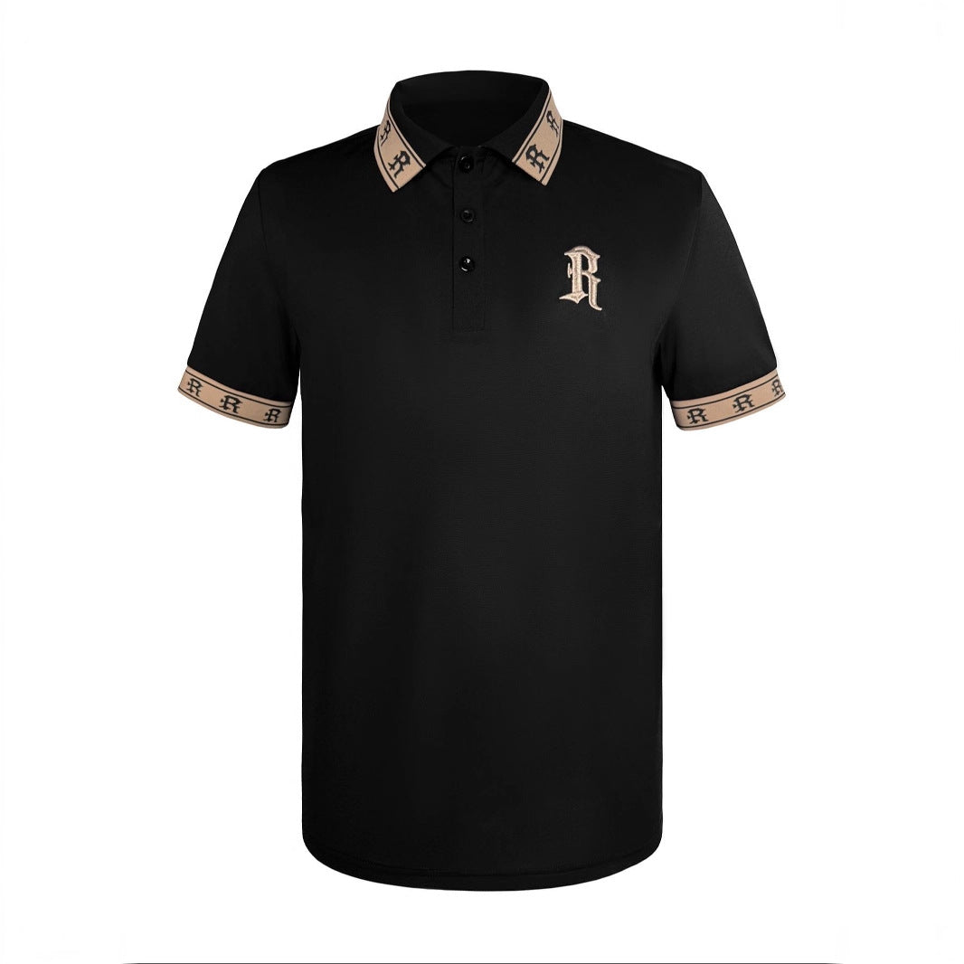 Men’s Embroidered Casual Polo Shirt – Premium Cotton Top