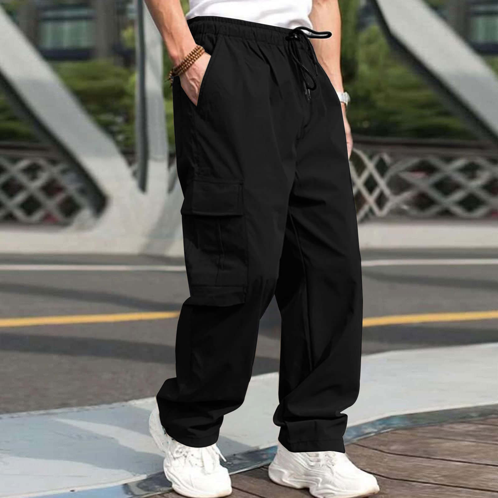 Men’s Cargo Pants – Loose Fit Utility Trousers