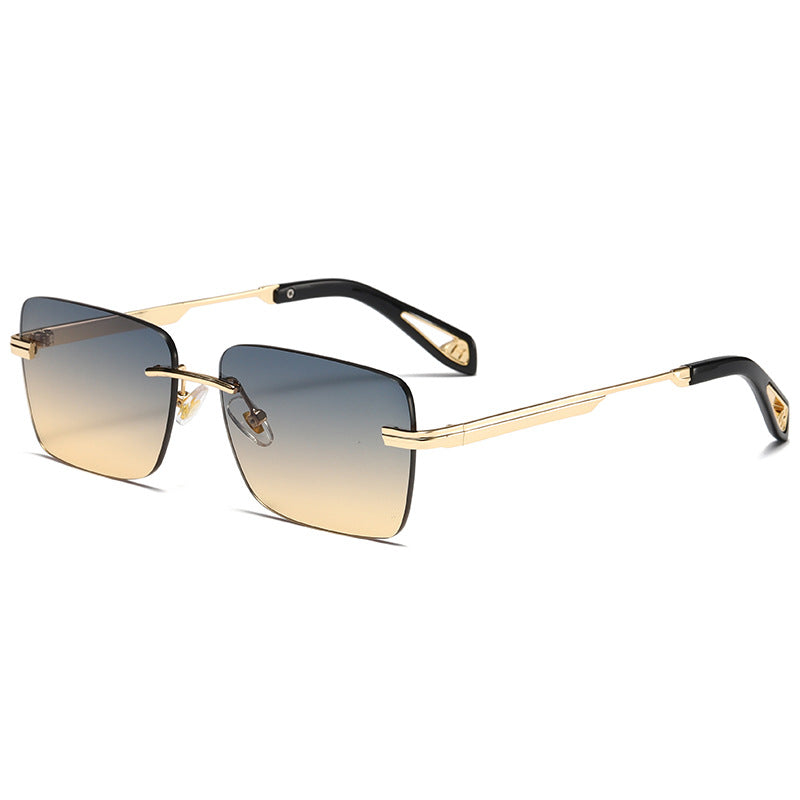 Frameless Square Retro Sunglasses – Fashion Eyewear