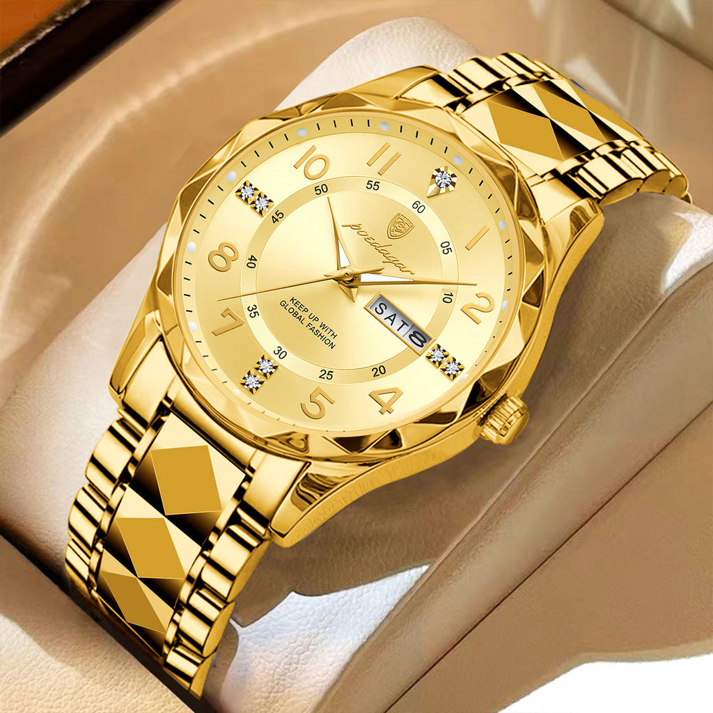 Poedagar Waterproof Quartz Men’s Watch – Luxury Design