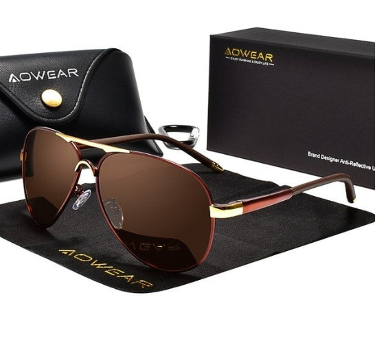 Pilot Sunglasses for Men – Large Frame Travel Shades