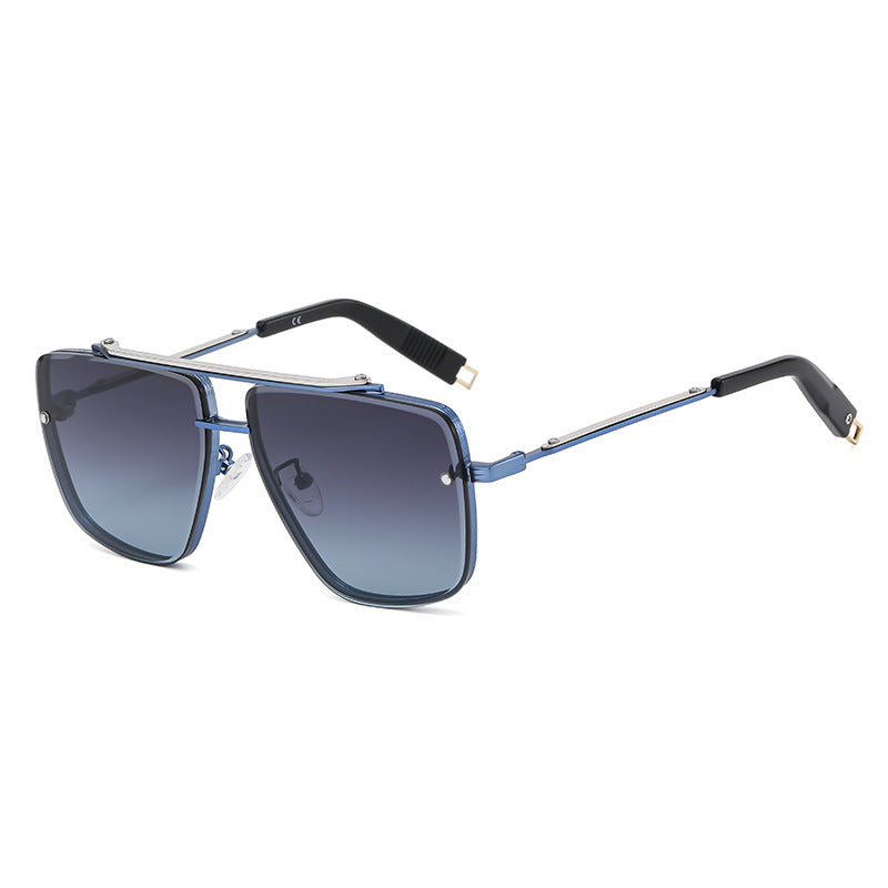 Twin-Beam Metal Sunglasses for Men – Luxury Shades