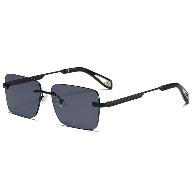 Frameless Square Retro Sunglasses – Fashion Eyewear