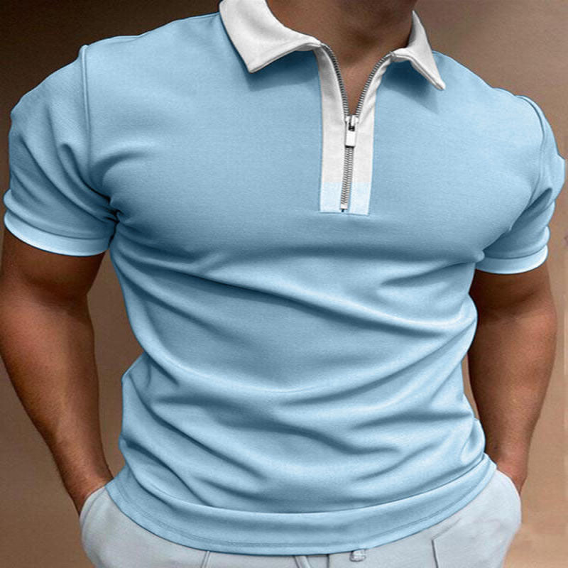 Printed & Solid Color Polo Shirt for Men