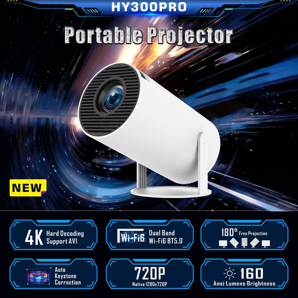 HY300 Pro LED Home Theater Projector – Full HD Mini Projector