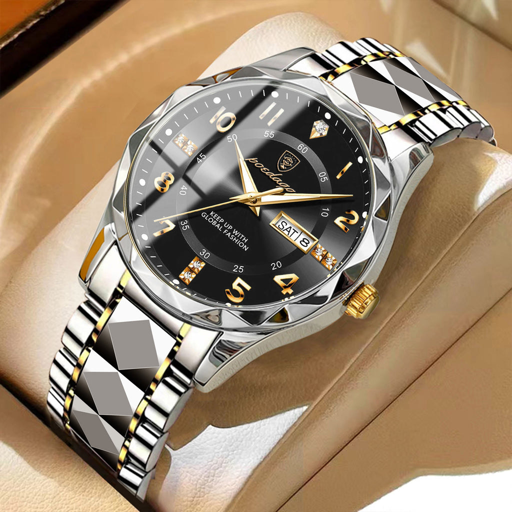 Poedagar Waterproof Quartz Men’s Watch – Luxury Design