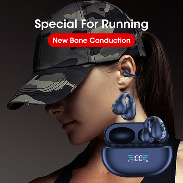 Bone Conduction Ear Clip Headphones – Bluetooth 5.3 TWS